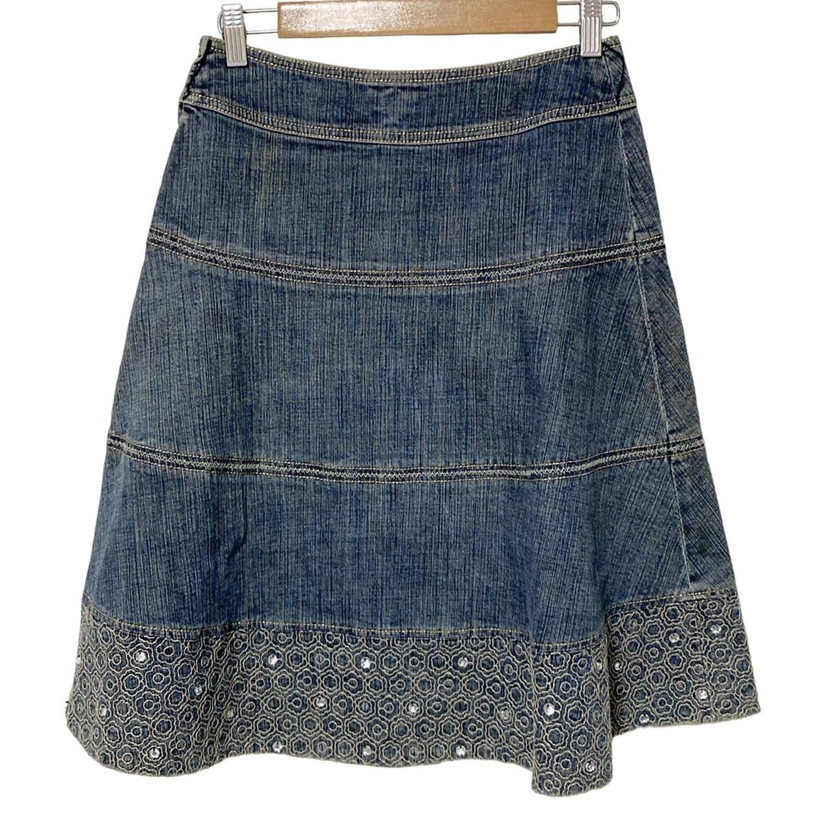 トゥービーシックデニムスカート50 トゥービーシック スカート サイズ40 M レディース美品 - ブルー