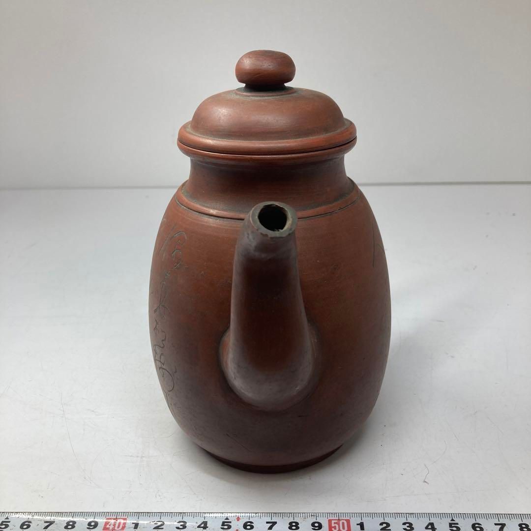 中国古玩 朱泥水注 タサオ 高さ20cm 東ま5-0930