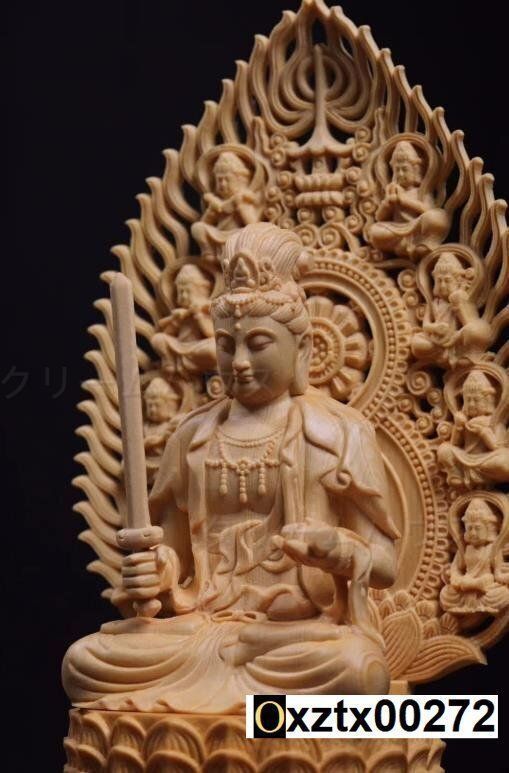 仏教美術 木彫 観音菩薩 立像 高さ28.5cm 寺院 仏像