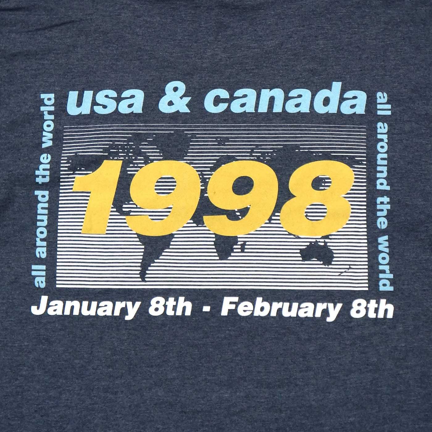 OASIS Tシャツ 新品 正規品 復刻 1998 World Tour USA/Canada-Navy