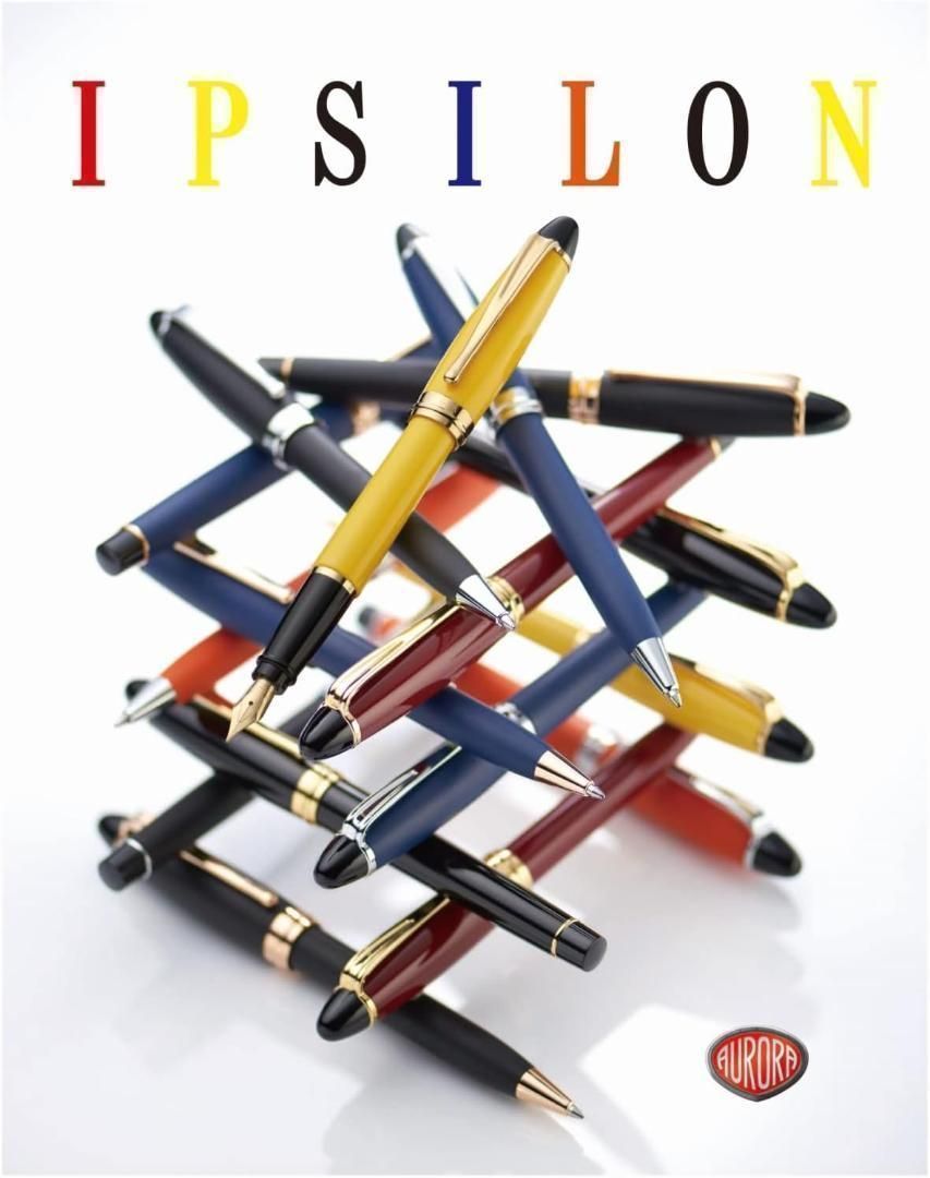 返品可】アウロラ 万年筆 極細字 イプシロン B11-XE ボルドー 両用式