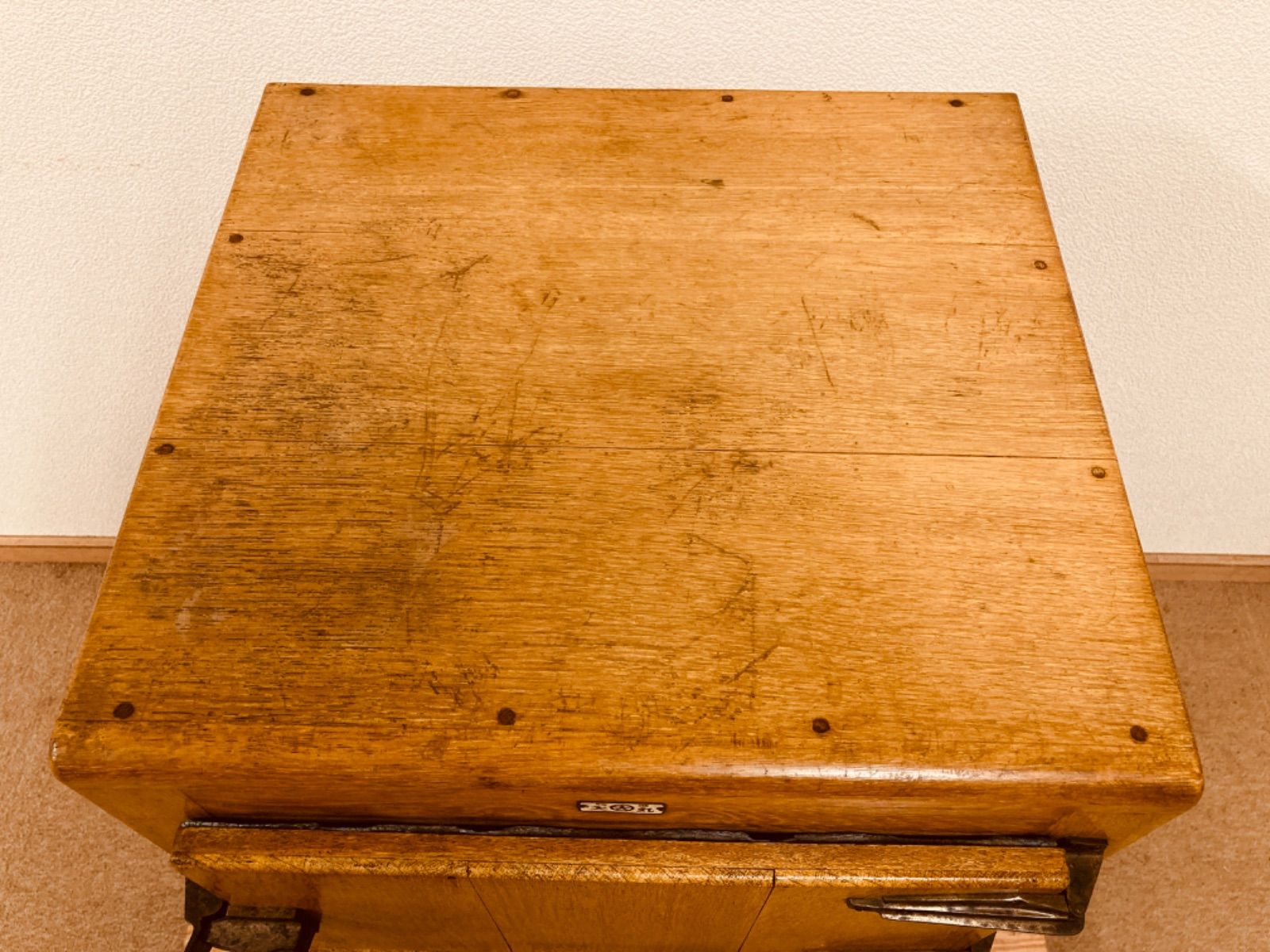 昭和レトロ 木製冷蔵庫 アンティーク 昭和レトロ 木製冷蔵庫 古道具