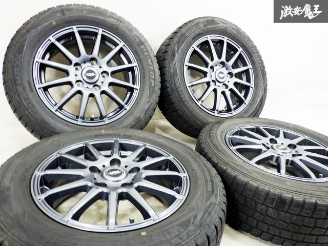 weds ウェッズ TEAD 15インチ 6.5J +52 PCD 114.3 5H 5穴 タイヤ付き ホイール 4本 ノア ヴォクシー ステップワゴン セレナ など 棚46B