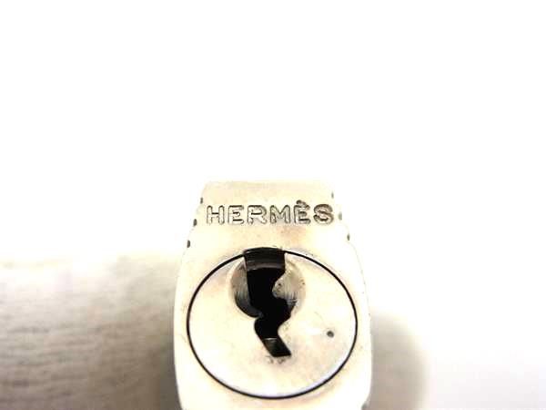 □美品□ HERMES エルメス ボックスカーフ クロシェット カデナ 南京錠  