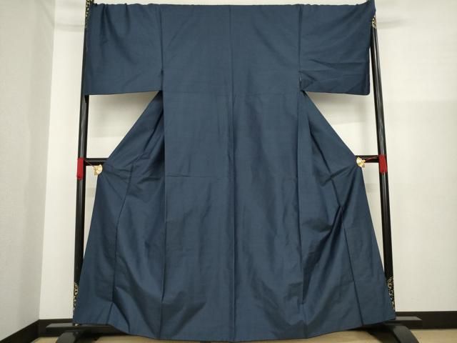 平和屋着物▽男性 本場縞大島紬 単衣 間道 100亀甲 キングサイズ 