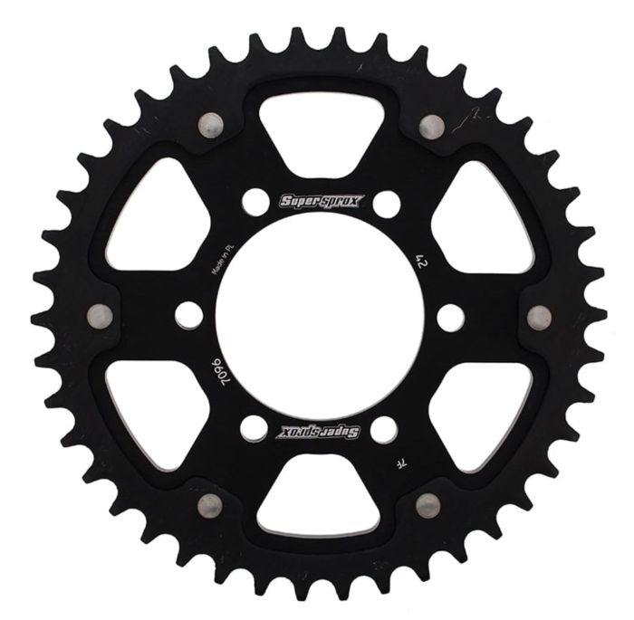 3営業日で発送 スーパースプロックス Supersprox SPX REAR STEALTH 7095-42T BLK
