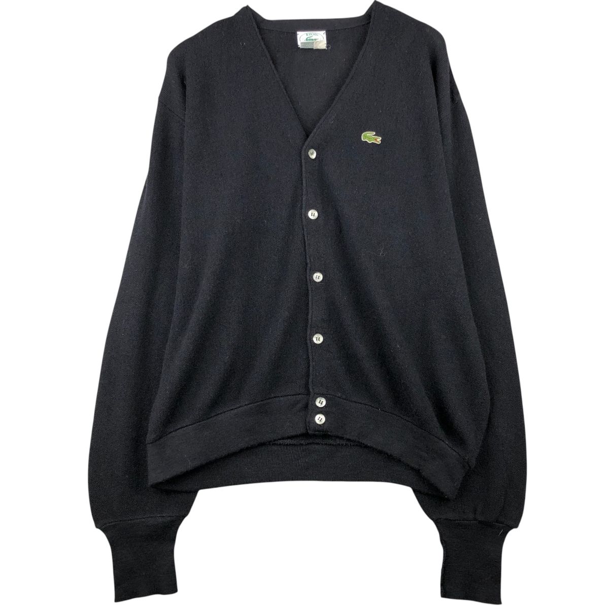 古着 80~90年代 ラコステ LACOSTE IZOD アクリルニットカーディガン メンズL相当 ヴィンテージ|eaa589526
