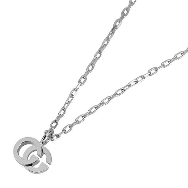 新品 グッチ GUCCI ネックレス インターロッキング G ホワイト