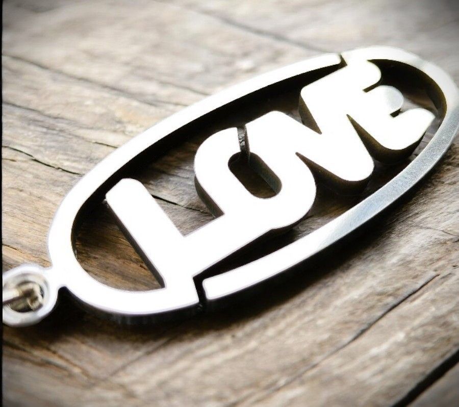 LOVE灯 ラブ灯 ハート灯 みたいなキーホルダー【楕円】 旧車