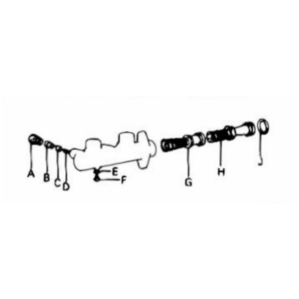 三菱純正 ジープ J55 J53 J58 J56 J57 J37 ブレーキマスターシリンダー リペアキット Jeep Brake Master Cylinder Repair Kit
