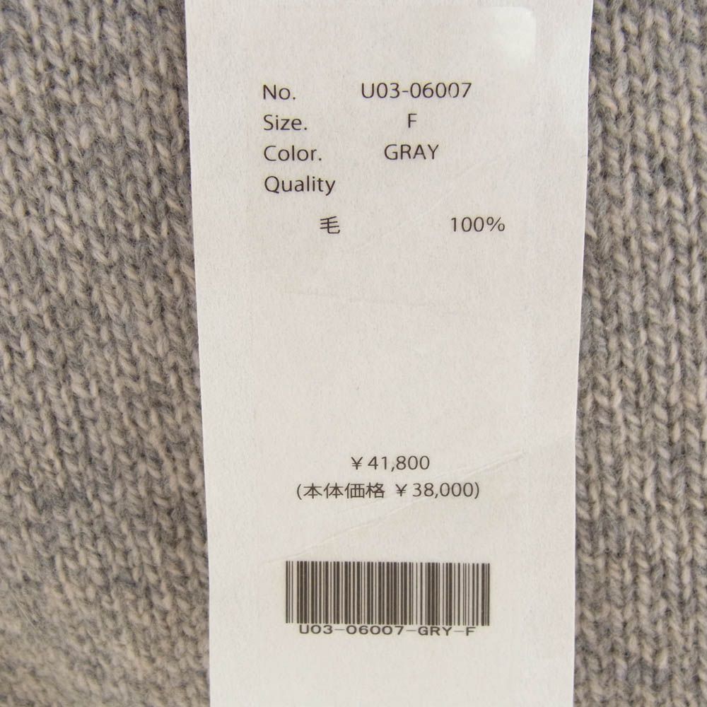 COMOLI コモリ 21AW U03-06007 ラムズ ウール ガンジーネック ニット  