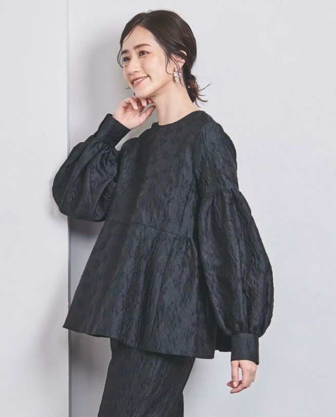unitedarrows♡ツートーンジャガードブラウス - Mercari