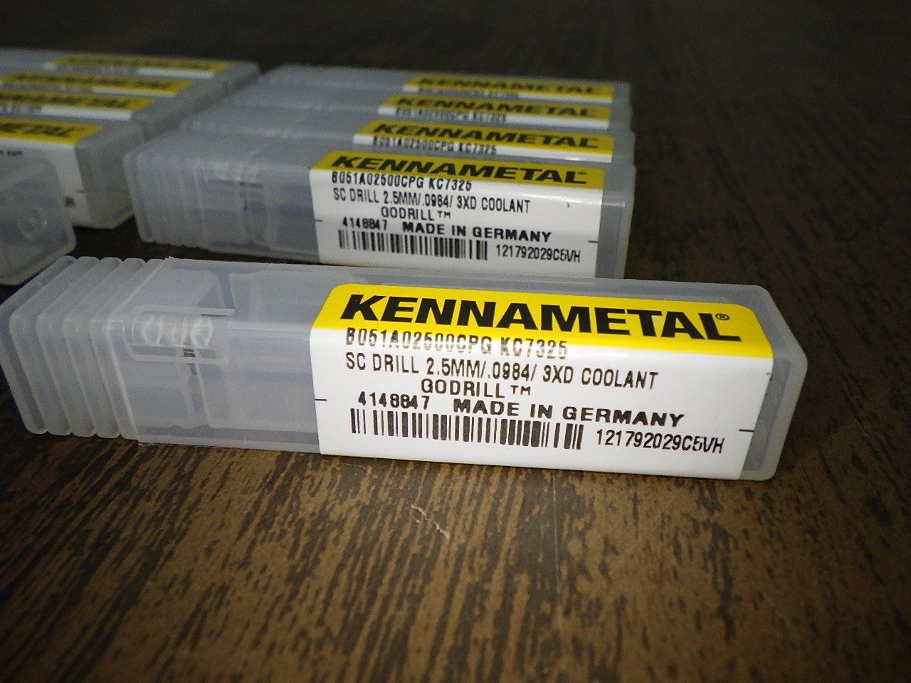 10本セット ケナメタル KENNAMETAL 超硬ドリル B051A02500CPG 2.5mm ♥品 HRDEVELOPMENT_JP