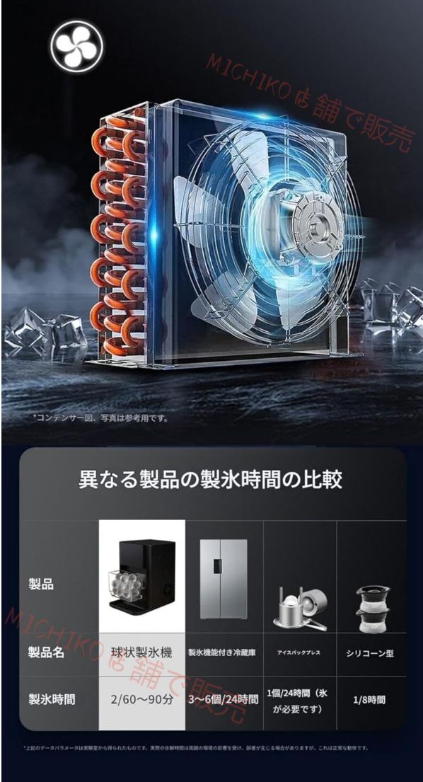 ボール製氷機 中型業務用家庭用ウイスキー全自動ボールアイスボール機 透明アイスボール 卓上 超小型 スリム スタイリッシュ 高速製氷 引き出し式 氷 家庭用アイスボール機 バー用アイスボール