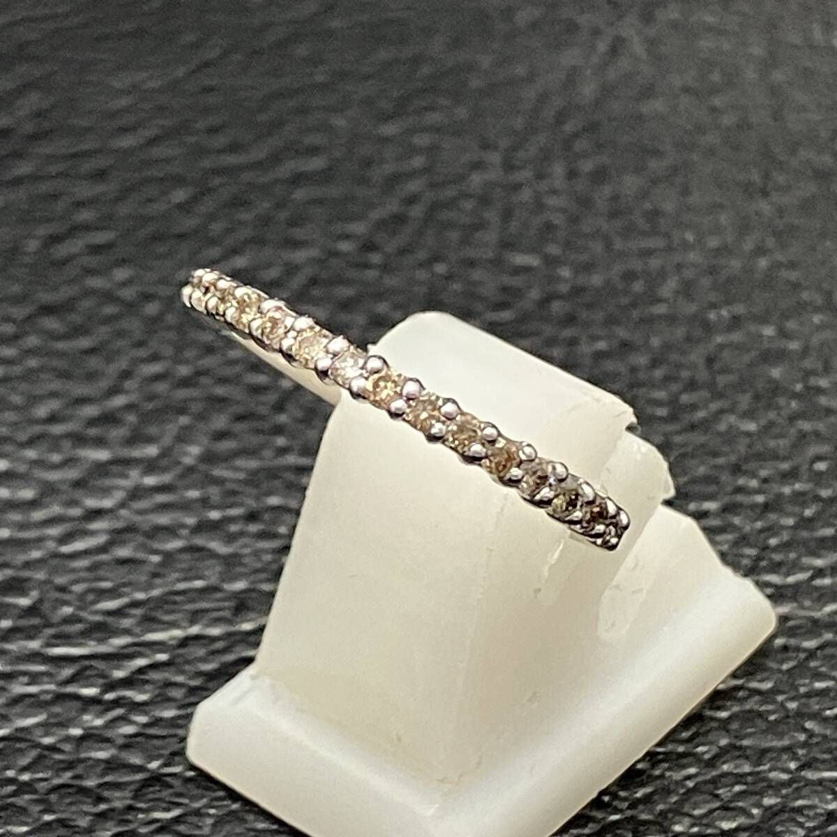 K18WG　天然ダイヤモンドリング K18YG/WG ダイヤモンド リング 0.636ct FYG VS2 D1.01ct – Venus