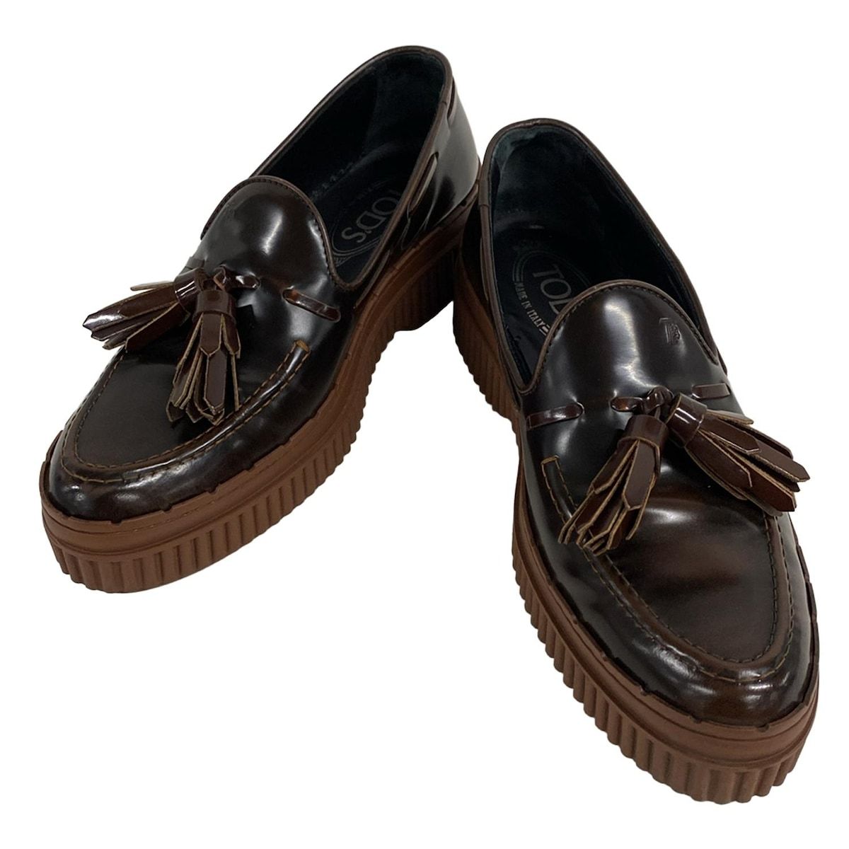 TOD'S ローファー 35 1/2 美品 美品 TOD'S トッズ ダブルT