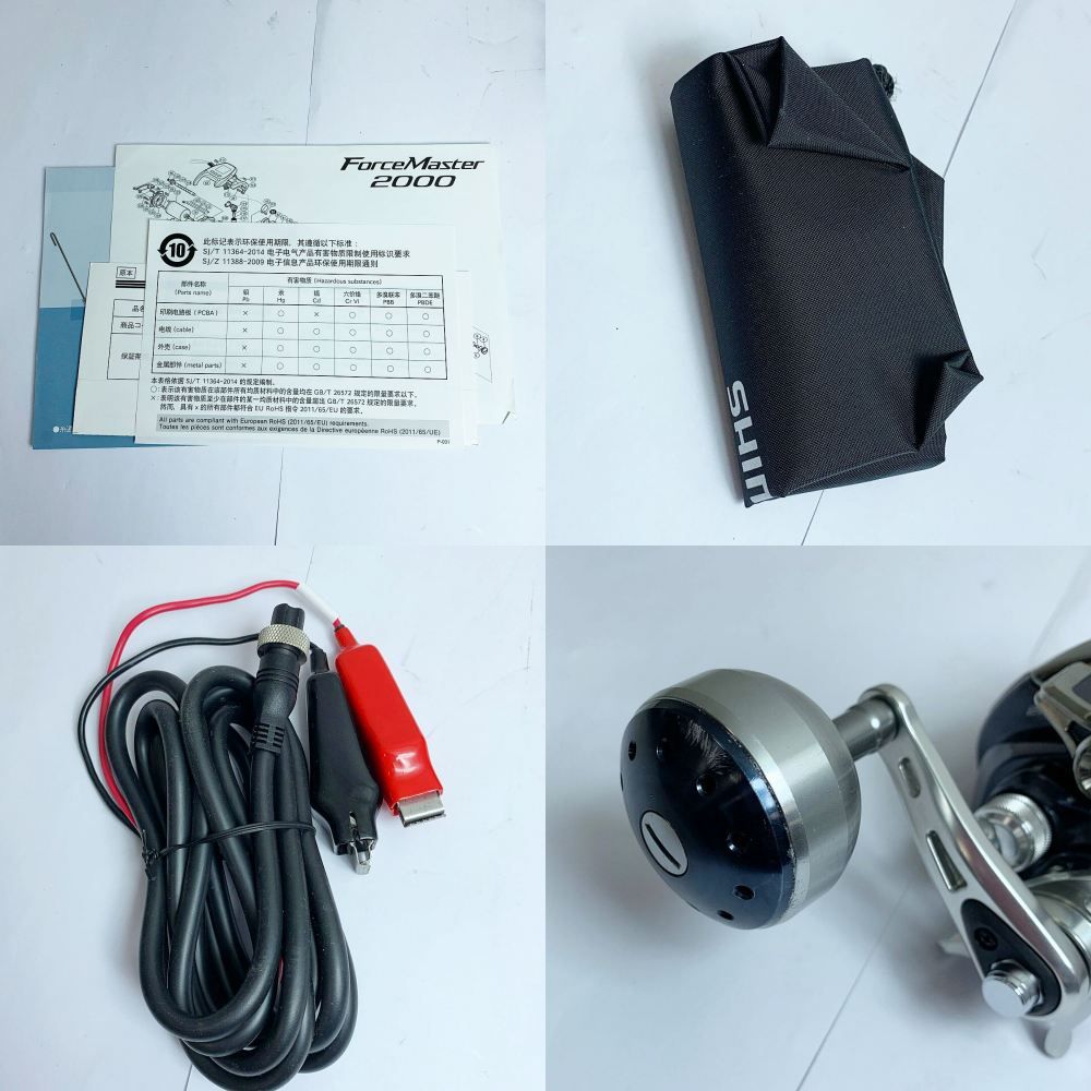 SHIMANO - ★★SHIMANO シマノ 16 フォースマスター 2000 電動リール　箱・取説・ケーブル付 03601 SHIMANO シマノ 16 フォースマスター 2000 電動リール 箱・取説