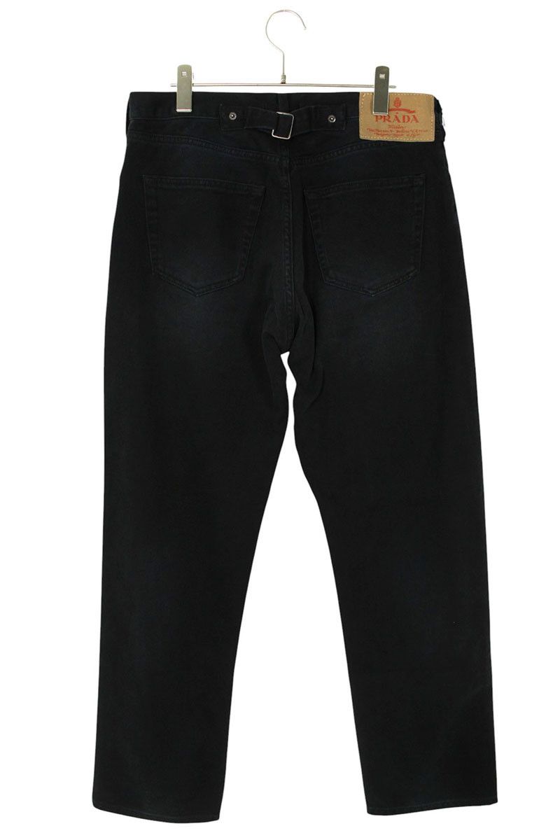 プラダ GEP358 バックトライアングルプレートオールドデニムパンツ