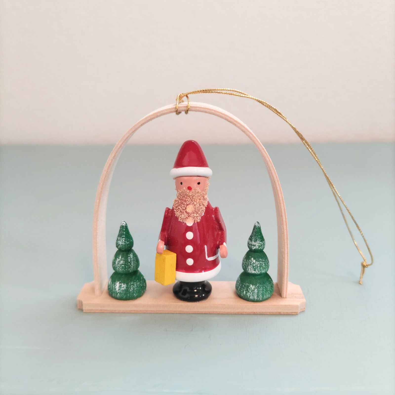 アーチ型サンタクロースオーナメント ドイツ木工芸品 ドイツ雑貨