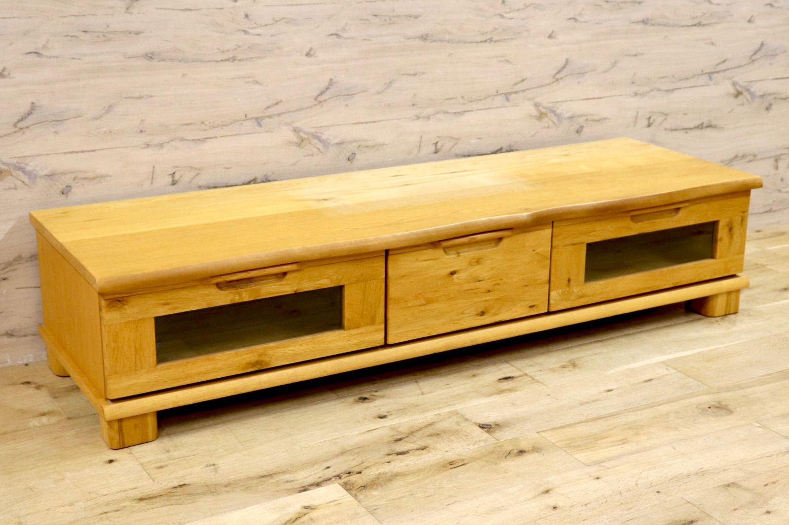 2025限定 BIGセール ！ GMIH260○起立木工 KIRITSU FURNITURE D-OAK TVボード AVボード ローボード リビング収納 オーク無垢材 ナチュラル 北欧スタイル 完全な