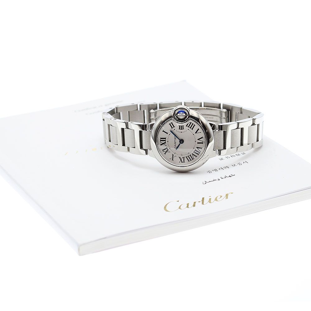 カルティエ CARTIER W69010Z4 バロンブルー SM クォーツ レディース