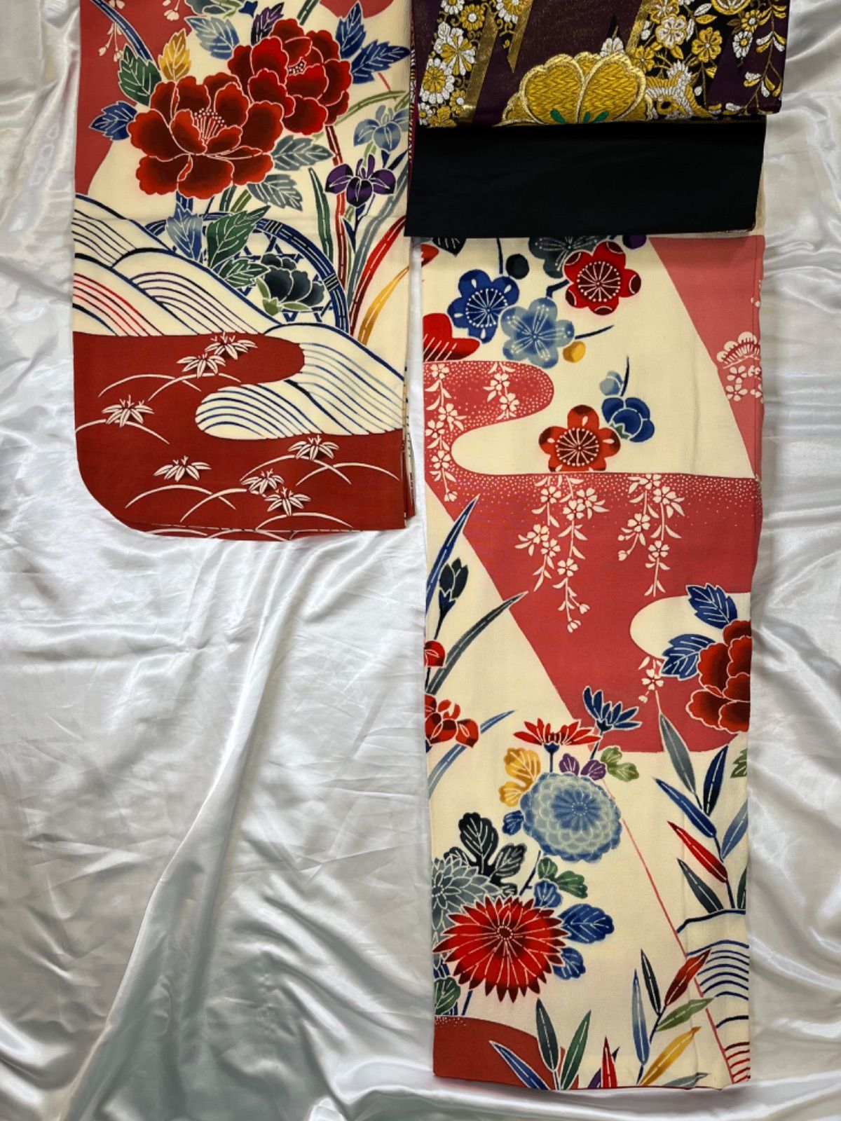 k31☆綿薩摩☆超豪華絢爛綺麗逸品美品身丈160cm裄丈