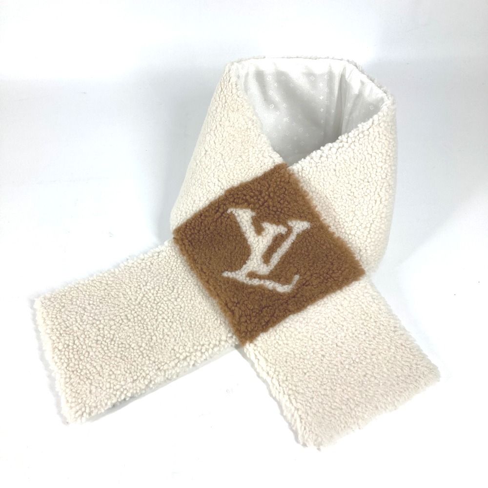 ルイヴィトンマフラー ・ネバー フリーズ シャーリング シアリング ベージュ LOUIS VUITTON ルイヴィトン マフラー マフラー ・ネバー