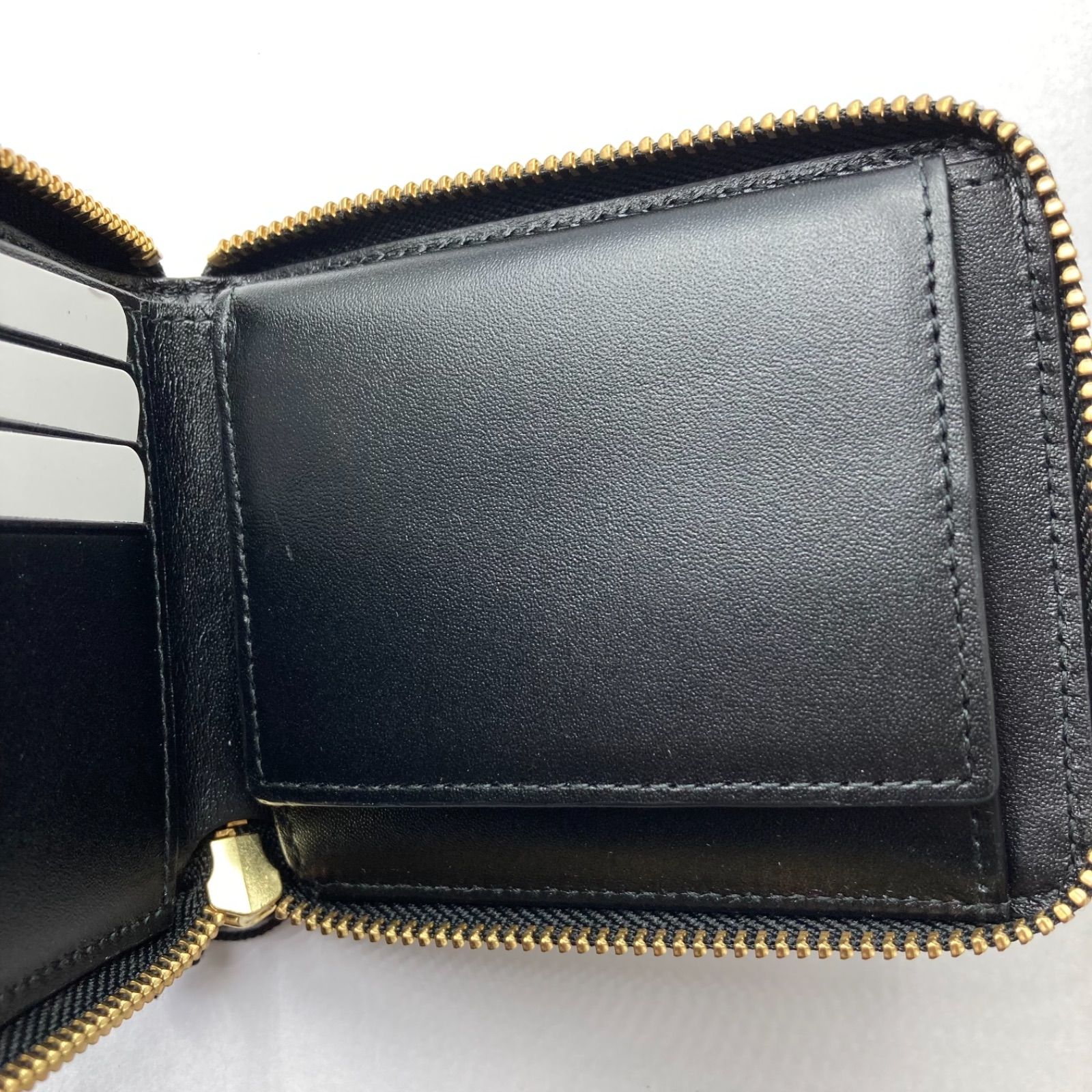 新品未使用　コムデギャルソン　レザーウォレット　ブラック　折り財布　sa7100スペイン