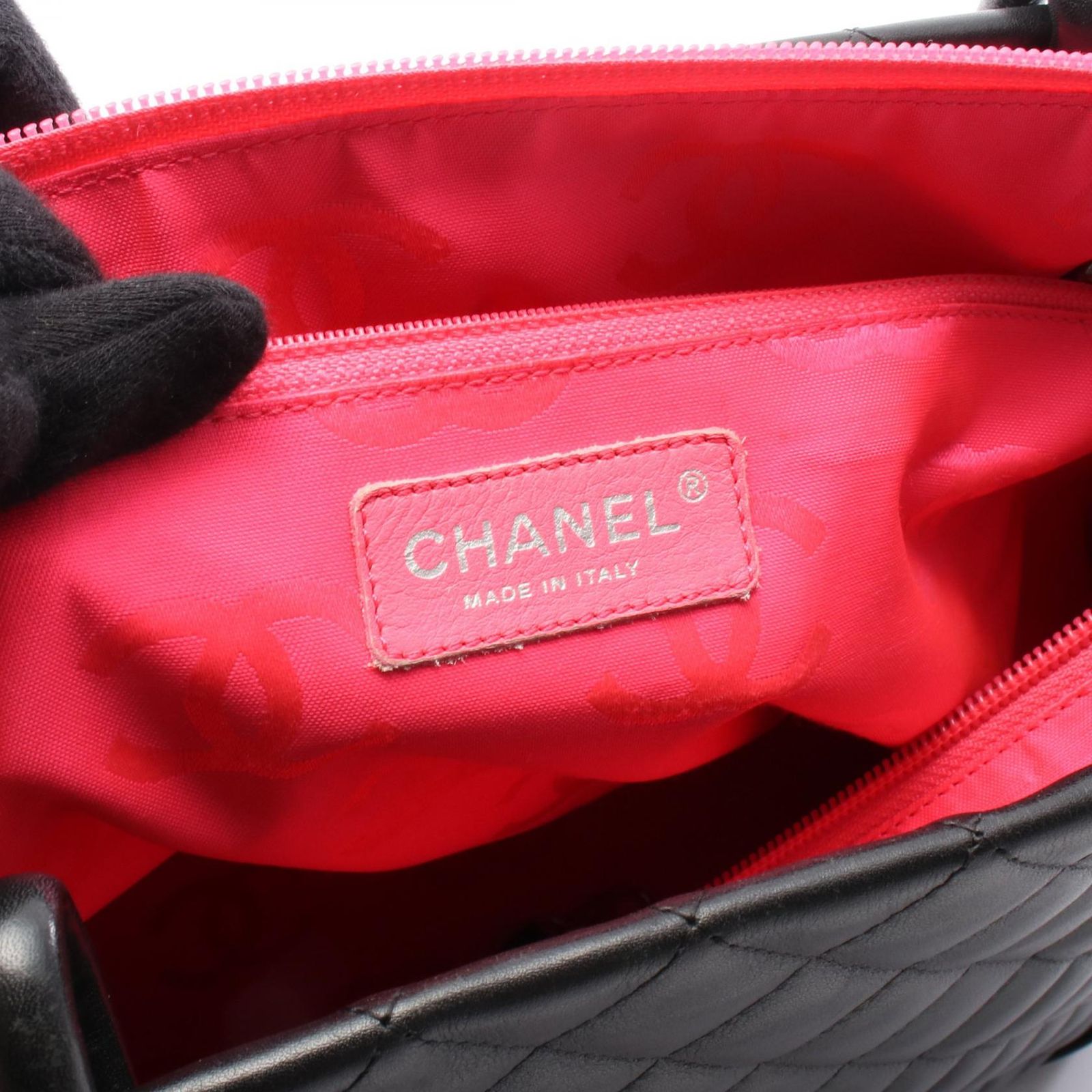 シャネル CHANEL トートバッグ カンボンライン ラージ A25169 ブラック