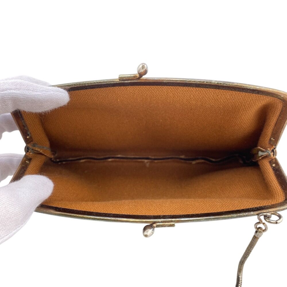 ルイヴィトン LOUIS VUITTON ポーチ モノグラム USA がま口 ブラウン