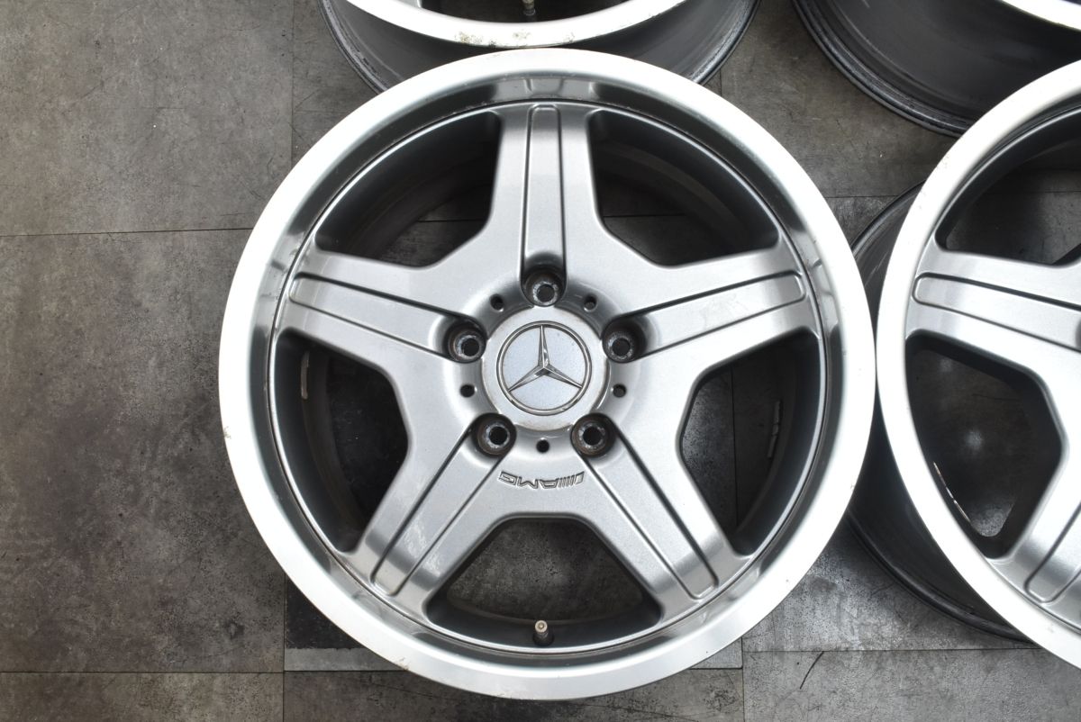 程度良好 AMG Gクラス G55 純正 18in 9.5J 50 PCD130 4本 モノブロックスタイリング1 メルセデスベンツ ゲレンデ A4634011302 FFCRYSTALESIA_COM