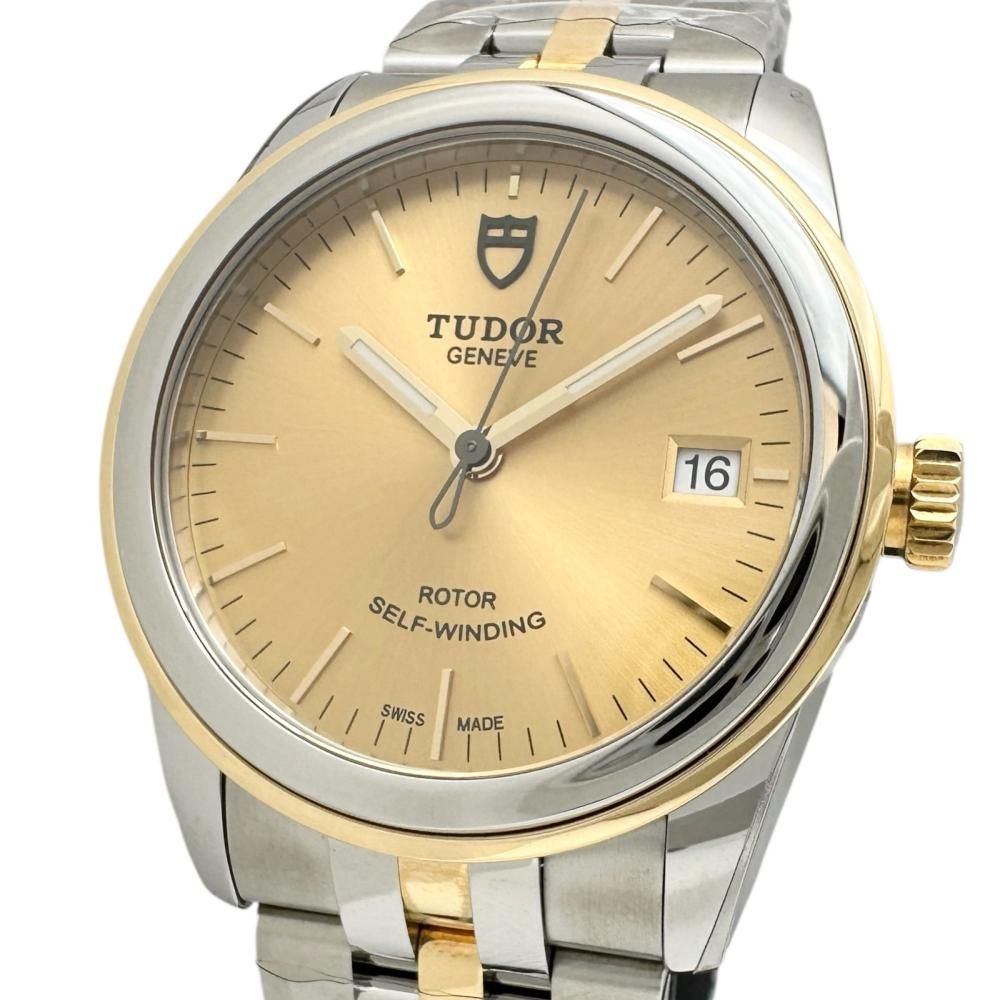 TUDOR|チューダー|チュードル グラマー デイト 55003 箱|保あり 腕時計 ステンレススチール|YG 自動巻き|オートマ シャンパン文字盤|シルバーゴールドコンビベルト メンズ