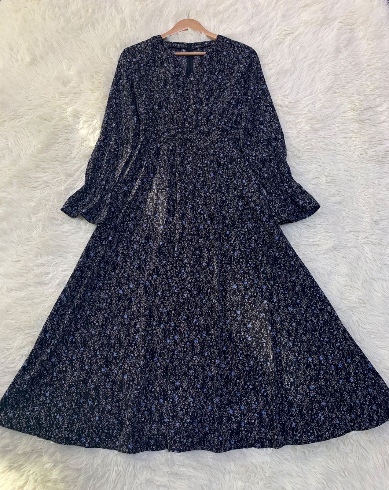 FRAY ID 長袖 花柄 ロングワンピース サイズ Free