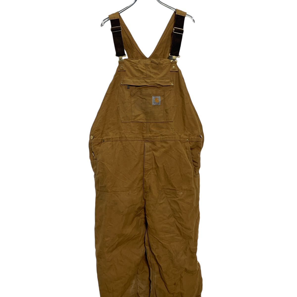 carhartt ダック オーバーオール W46 XL ブラウン カーハート メキシコ製 ワークウェア サロペット 作業着 古着卸 アメリカ仕入  a604-6823 - メルカリ