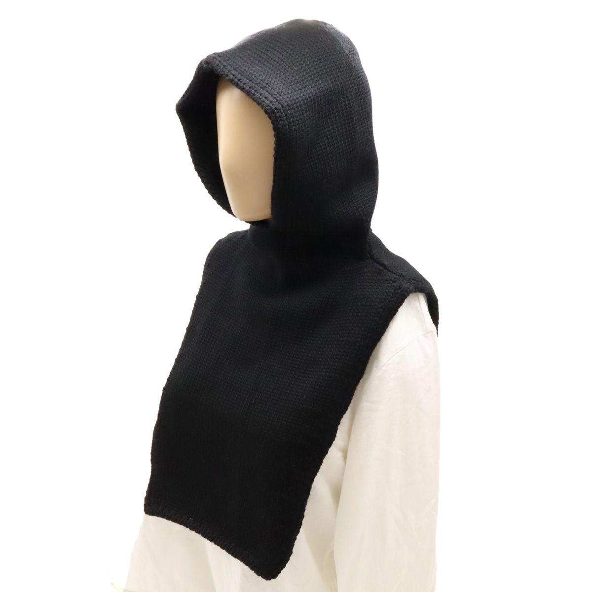 PRADA プラダ ニットフード バラクラバ ウール ブラック 黒