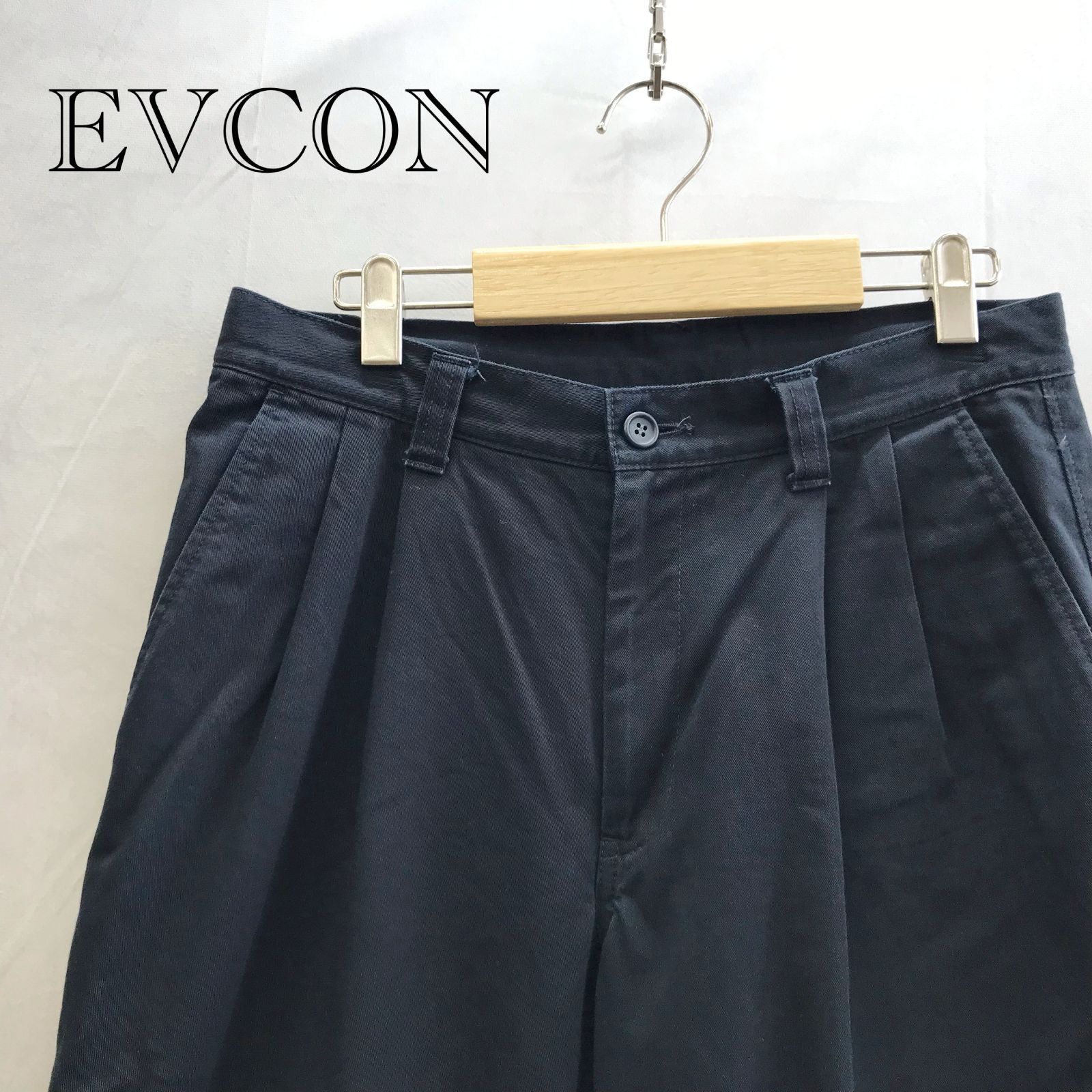 EVCON エビコン パンツ ネイビー L チノパン コットンパンツ