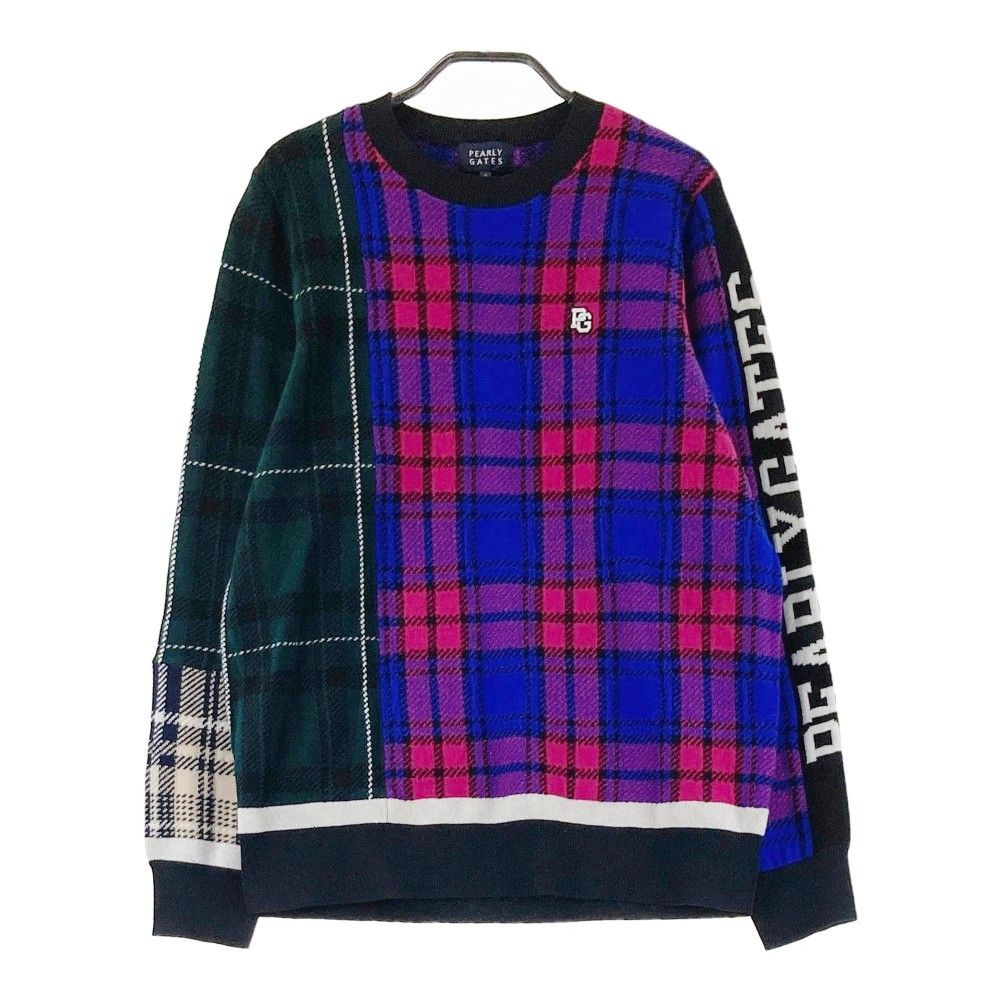 新品同様　PEARLY GATES グレンチェック　春ニットセーター 新品同様 PEARLY GATES グレンチェック 春ニットセーター 【公式通販】