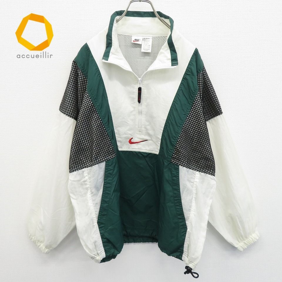 ナイキ NIKE アノラック ナイロンジャケット ハーフジップ ロゴ