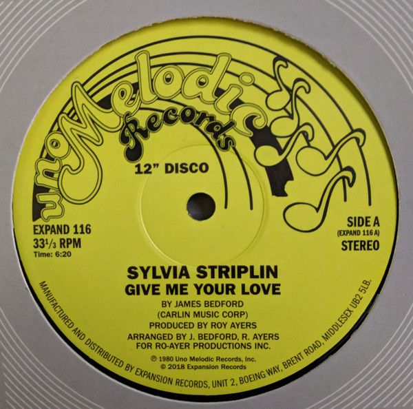英12” Sylvia Striplin Give Me Your Love / You Cant Turn Me