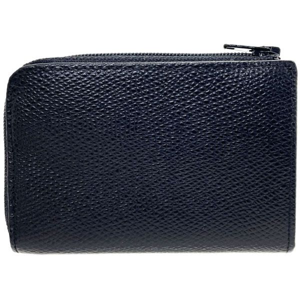 クリスチャン ディオール コインケース ヴィンテージ L字ファスナー コインパース レザー 革 ブラック 黒 Christian Dior CDロゴ クラシック キーリング付き ミニ小銭入れ キーホルダー C.Dior