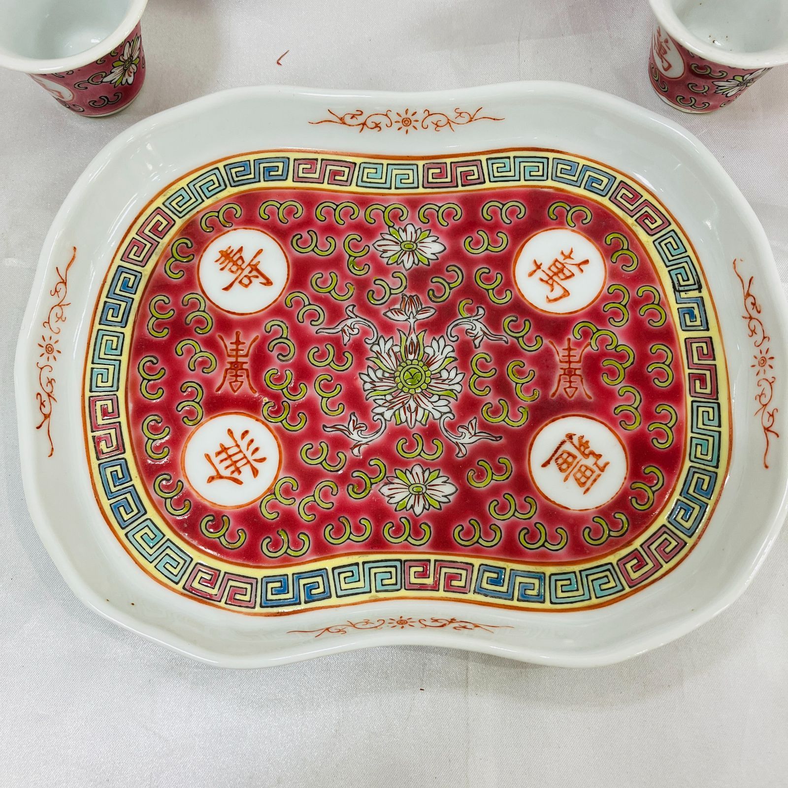 A【アンティーク】中国 景徳鎮 茶器 70年代 ティーセット
