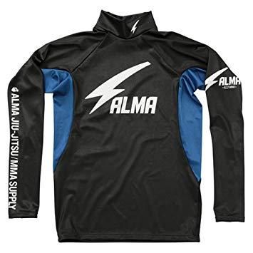 【新品・3営業日で発送】マーシャルワールド ALRH1-L-BK サンダー ロングラッシュ ハイネック 黒×青 L【新ロゴでの手配となります】