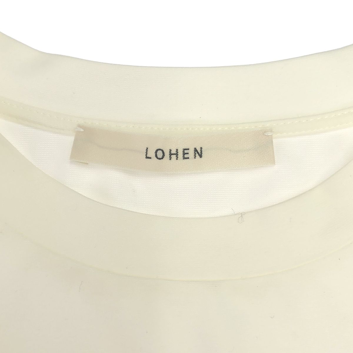 muku*。LOHEN<ローヘン> デザインカットソー ホワイト LOHEN / ローヘン | デザイン クルーネック カットソー | 38