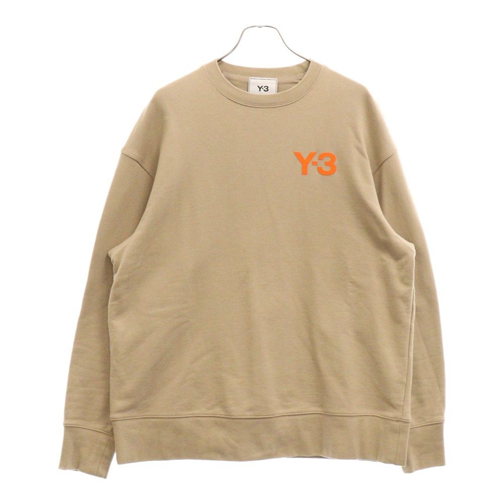 Y-3 (ワイスリー) M CLASSIC CHEST LOGO CREW フロントロゴ クルーネックスウェットシャツ ベージュ HT4496