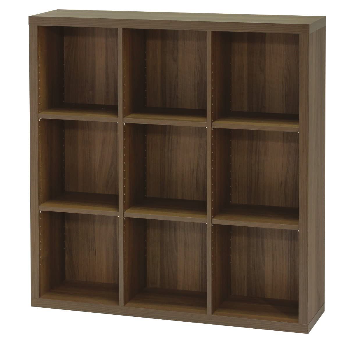 【特価商品】無垢材をイメージさせる厚さ3.6cmの天板 A4ファイルBOXがぴったり入る奥行 白井産業 棚板耐荷重15kgのラック シェルフ 本棚 ダークブラウン 幅110 高さ113.4 奥行28.3cm SEP-1111DK セパル