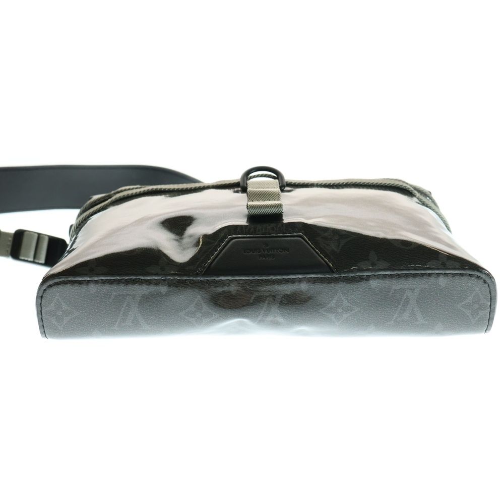 LOUIS VUITTON ルイヴィトン モノグラム エクリプス グレーズ メッセンジャー PM ショルダーバッグ ボディバッグ ウエストバッグ ブラック M52218 DECORATOM_COM_BR