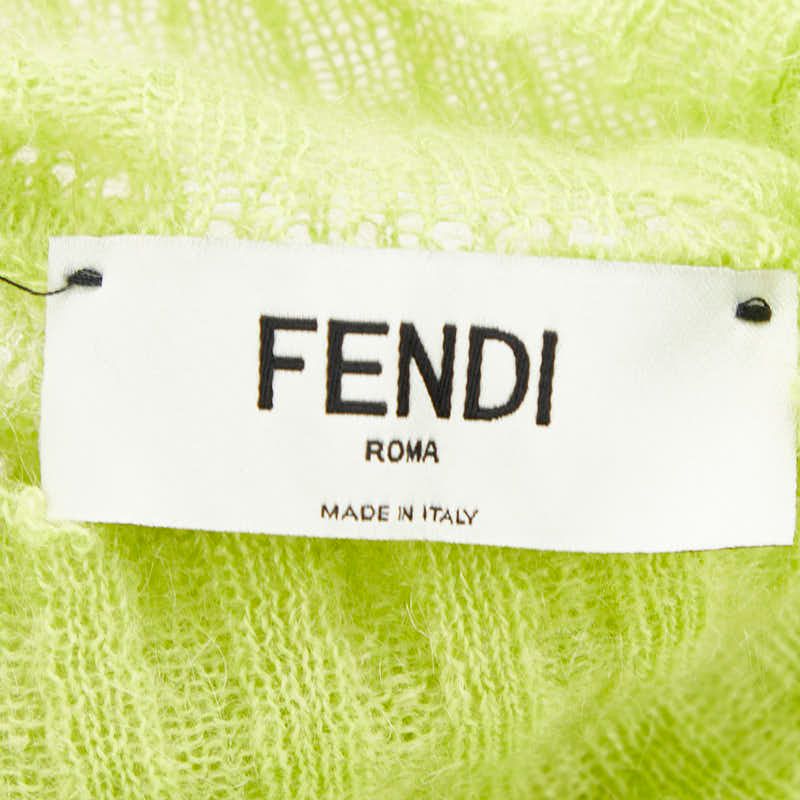 フェンディ ニット セーター サイズ:36 FZX892 ライトグリーン ポリエステル ウール モヘヤ レディース FENDI 【中古】 フェンディ ニット セーター サイズ:36 FZX892 ライトグリーン