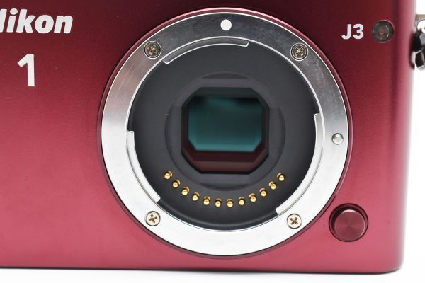 美品 Nikon 1 J3 ボディ レッド 超美品 Nikon 1 J2 ミラーレス デジタル 