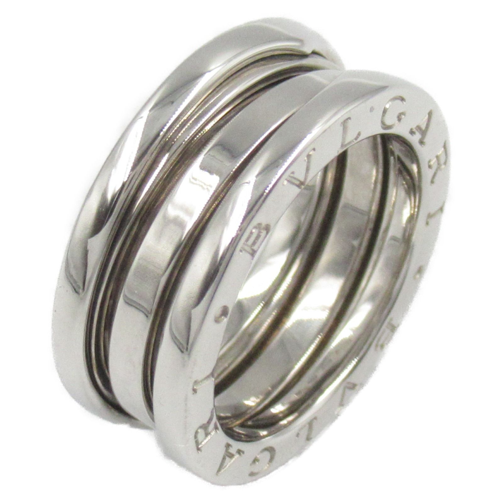 ブルガリ BVLGARI リング 指輪 B-zero1 ビーゼロワン リング K18WG ホワイトゴールド B-zero1 リング ユニセックス Used A