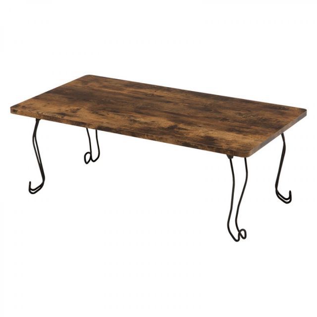 萩原(Hagihara) MT-6863BR 折れ脚テーブル 新生活 インテリア 家具おしゃれ